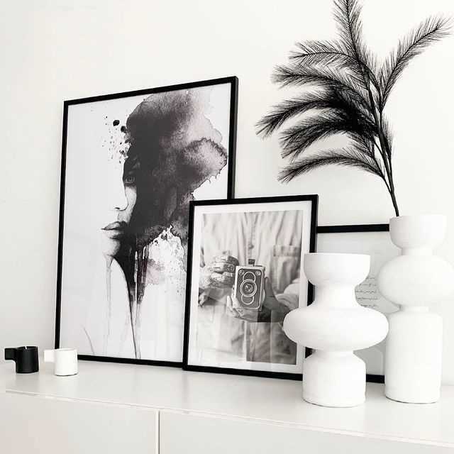 Black and white posters